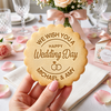 Personalized We Wish You A Happy Wedding Day Cookie Stamp HO82 903464
