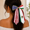 Personalized Name Mexico And US Flag Ribbon Hair Bow - Gift For Senior 2027, Graduation Gift HO82 903494