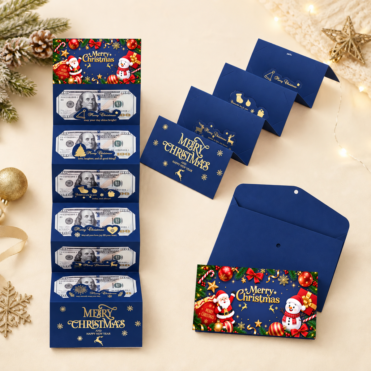 Christmas Cash Gift Envelope, Surprise Gift Christmas Money Holder HO82 903508
