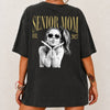 Custom Retro Photo Senior Mom EST. 2027 Back Comfort Shirt - Personalized Class of 2027 Gift, Proud Family Gift HO82 903264