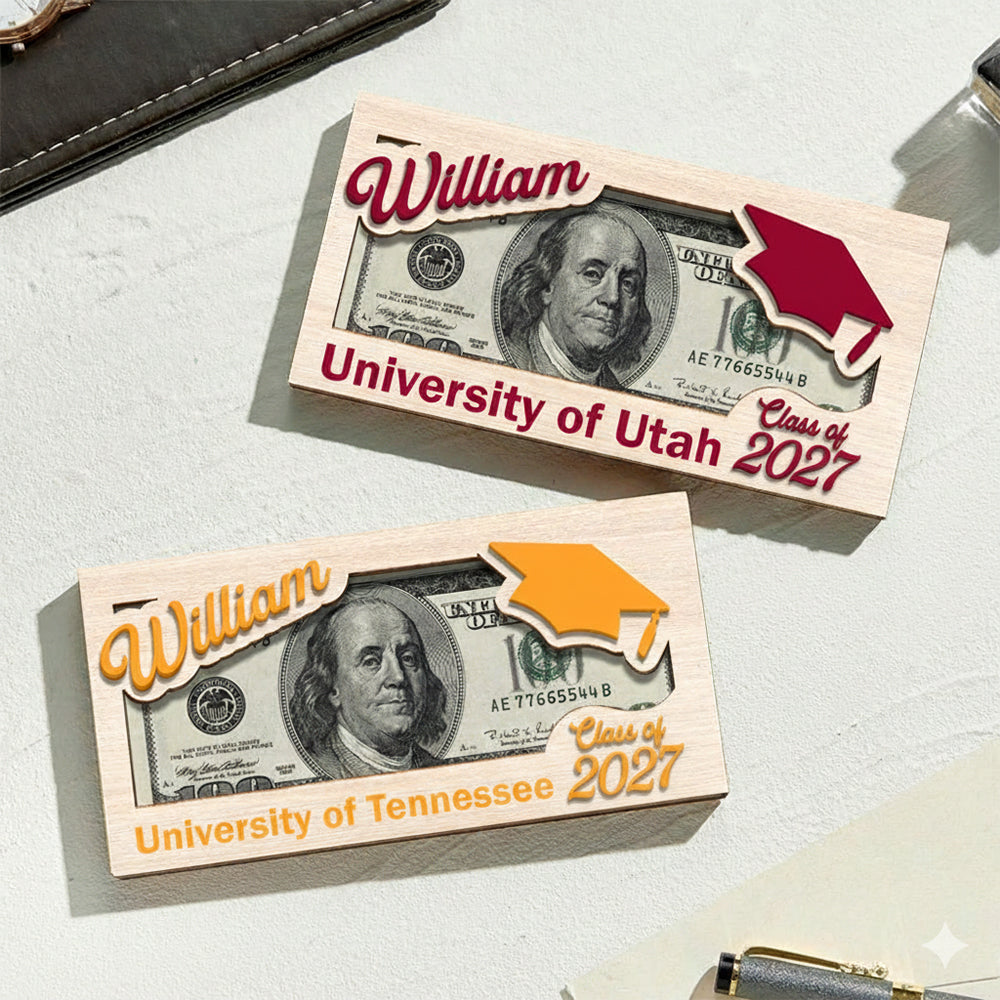Custom Name Class Of 2026 Graduation Wood Money Holder HO82 893494