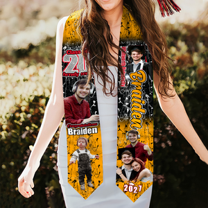 Custom Photo Class of 20 Twenty Five Gradauation Stoles N369 890455