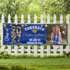 Custom Photo Congrats 2026 Graduate Disco Style Personalized Banner - Graduation Decor Gift HA75 891866