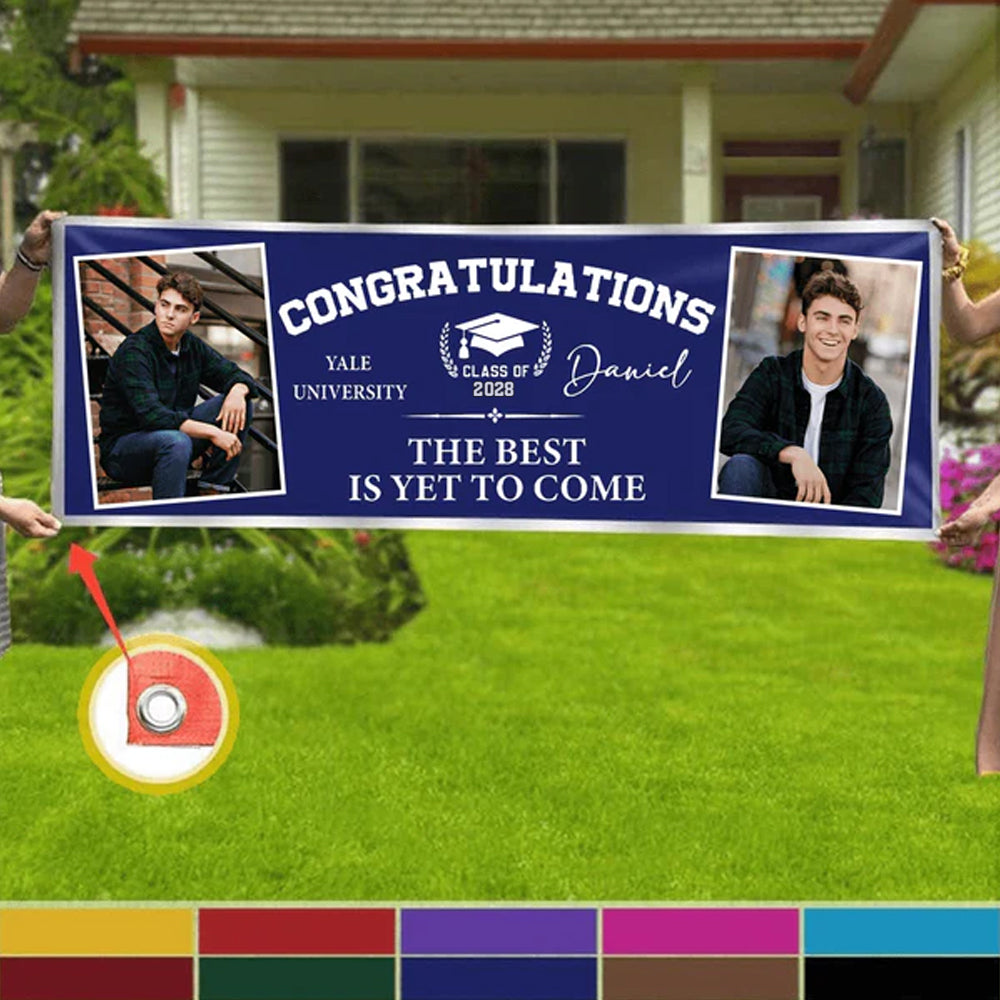 Custom Photo Congratulations Graduation Banner TA29 888885