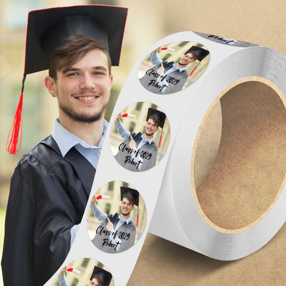 Custom Photo Class Of 2025 Graduation Roll Sticker TA29 890519