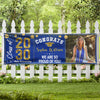 Custom Photo Congrats 2026 Graduate Disco Style Personalized Banner - Graduation Decor Gift HA75 891866