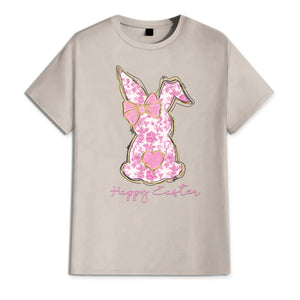 Coquette Happy Easter Pink Bunny T-Shirt LM32 893121