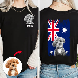 Custom Photo Australia Flag For Dog Lover Shirt TH10 894179