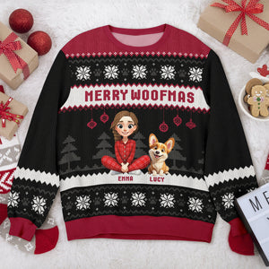Merry Woofmas Personalized Dog Ugly Sweater HA75 898188