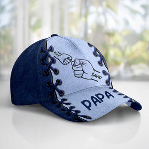 First Bump Daddy With Kids Classic Cap Personalized Gift For Dad, Father's Day HO82 894128