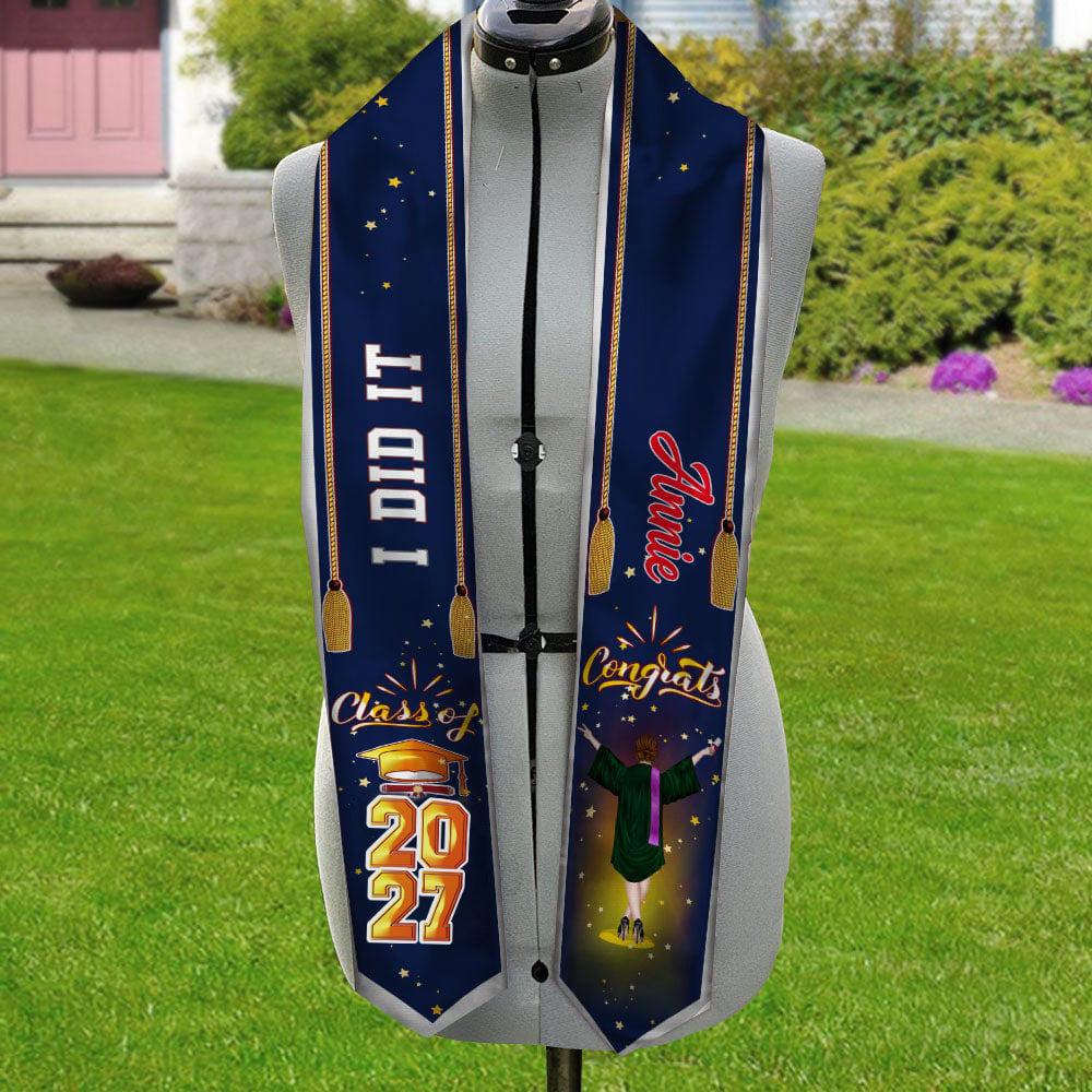 Congrats Class Of 2026 Custom Quote Graduation Stoles, graduation Gift 892293
