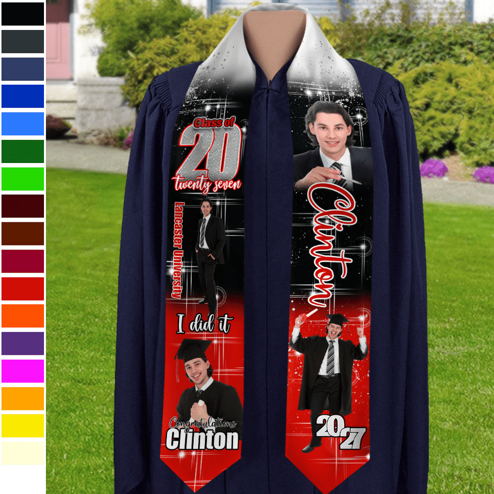 Custom Photo She Believed She Could So She Did Graduation Gift Stoles N369 HO82 890170