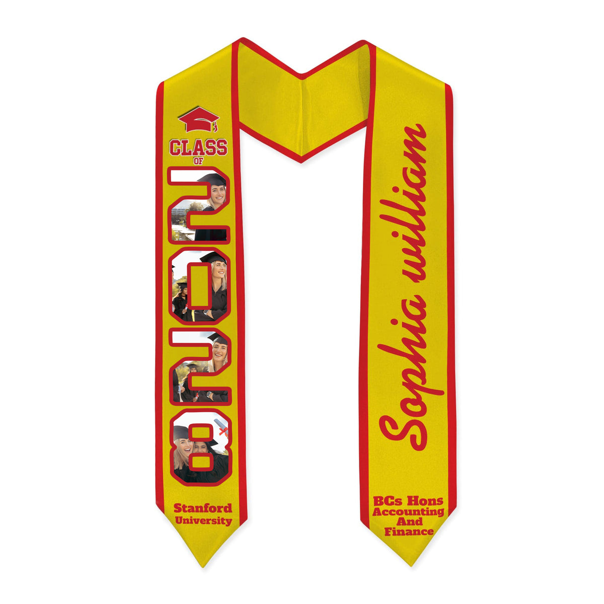 Custom Photo Congratulations Class of 2026 Graduation's Day V-Neck Stoles TH10 892333