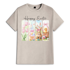 Happy Easter Black Bunny T-Shirt LM32 893117