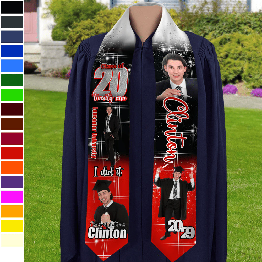 Custom Photo She Believed She Could So She Did Graduation Gift Stoles N369 HO82 890170