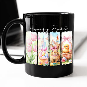 Happy Easter Bunny Black Mug LM32 893129