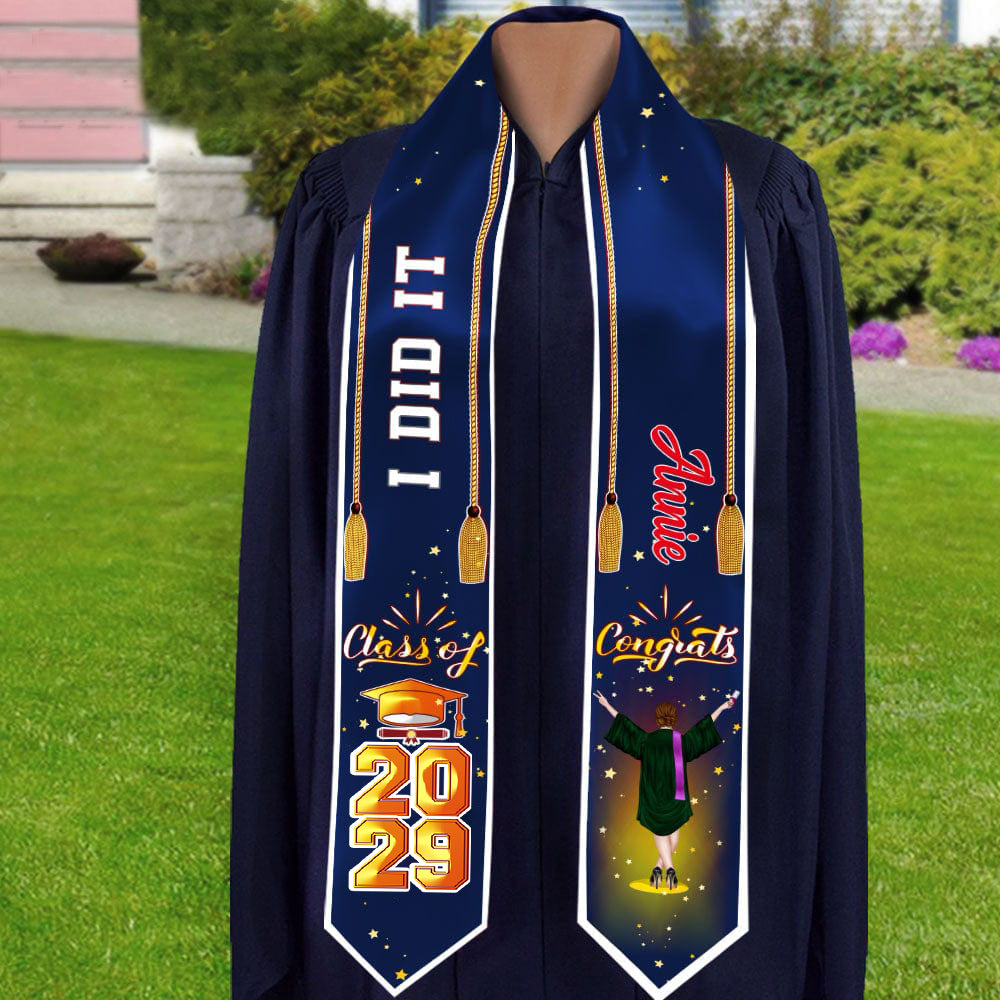 Congrats Class Of 2026 Custom Quote Graduation Stoles, graduation Gift 892293