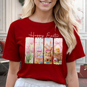 Happy Easter White Bunny T-Shirt LM32 893115