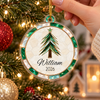 Personalized Name Christmas Tree Stained Glass Design Acrylic Ornament, Home Decor LM32 669979