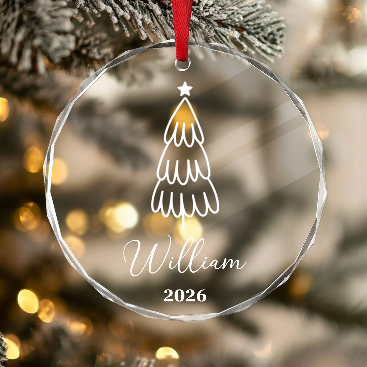 Personalized Custom Name Family Glass Ornament For Christmas TH10 170989