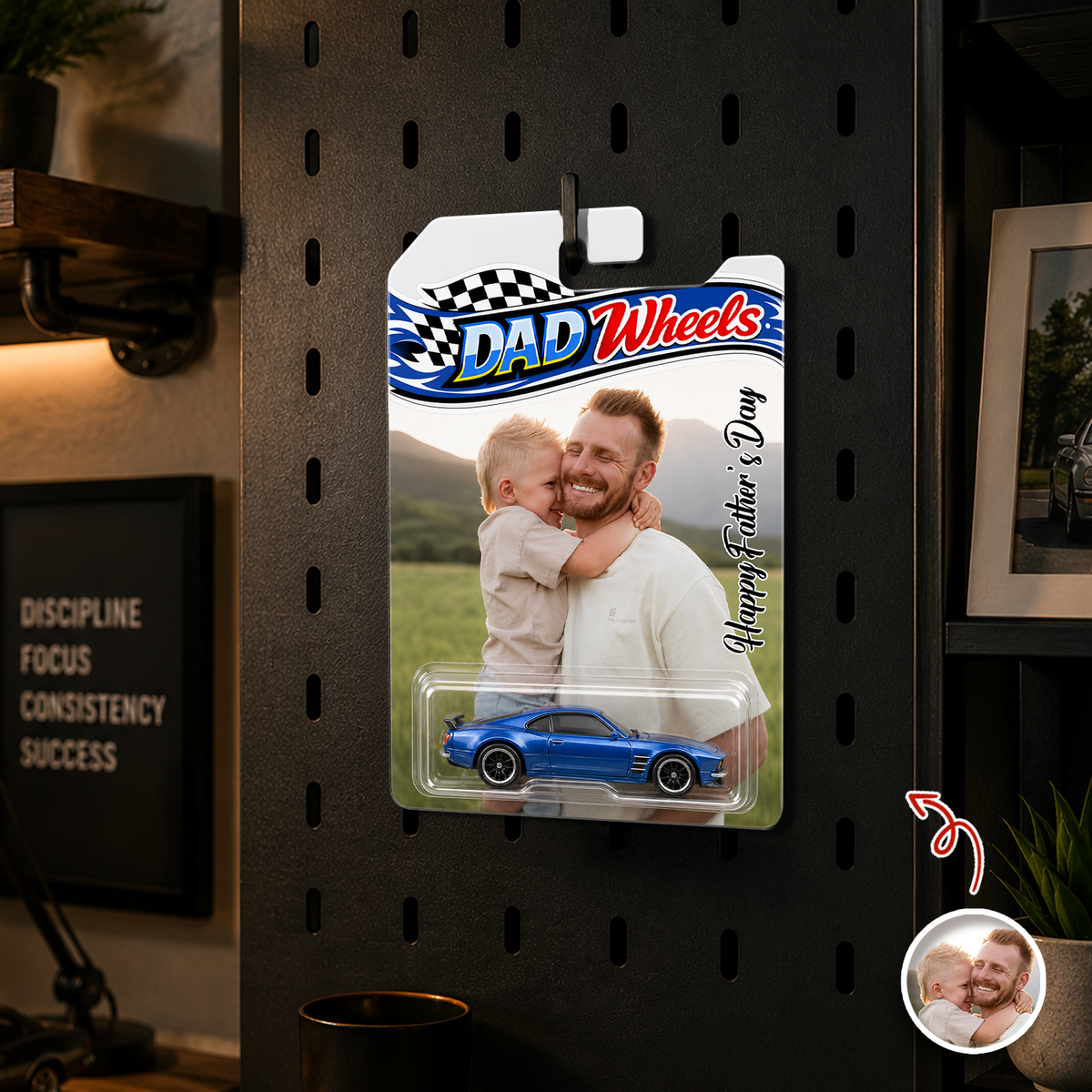 Custom Photo Dad Wheels - Gift for Dad, Father's Day Gift CH07 911674