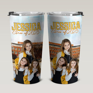 Custom Photo Senior Portrait Retro Style Tumbler N304 889755