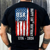 Happy 250th Birthday America Flag Back Side Dark Shirt LM32 895285
