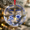 It Takes A Long Time To Grow An Old Friend Toile De Jouy Vintage French Style Personalized Cirle Glass Ornament HA75 897072