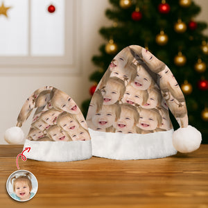 Custom Funny Human Face Portrait Unique Santa Hat For Family Gift LM32 895353