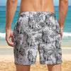 Custom Dog Breeds Chinoiserie Toile De Jouy Style Personalized Beach Short HA75 892548