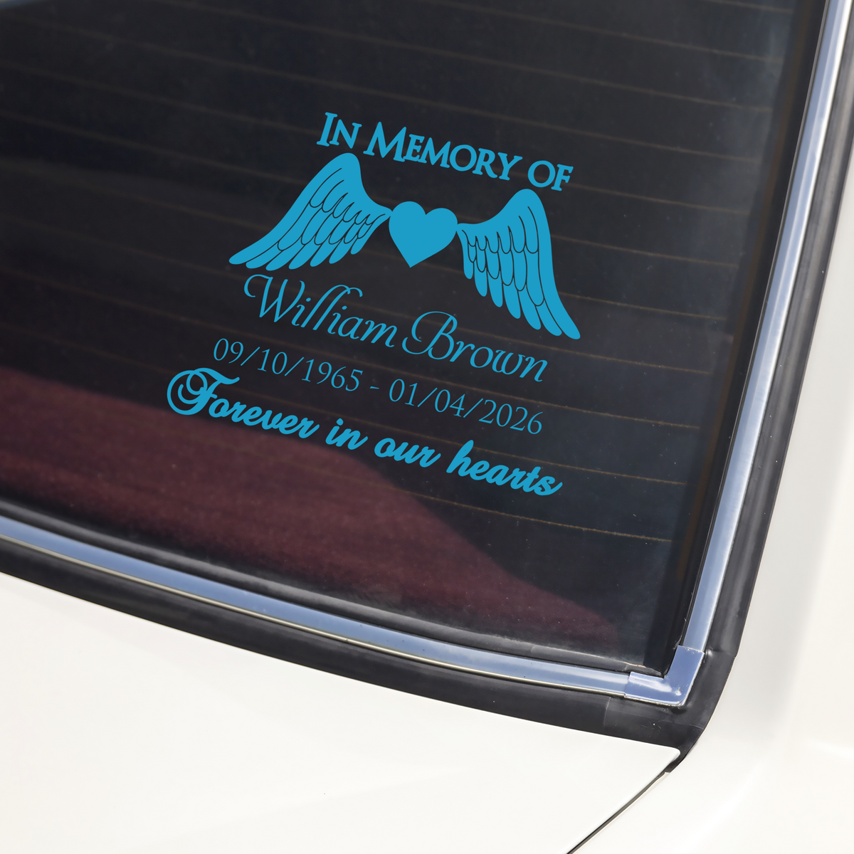 In Memory of Personalized  Memorial Car Window Decal Sticker Gift For Family HA75 920000