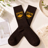 Custom Name Senior Dad, Mom Class Of 2027 Embroidered Socks, Graduation Gift for Parents LM32 669943