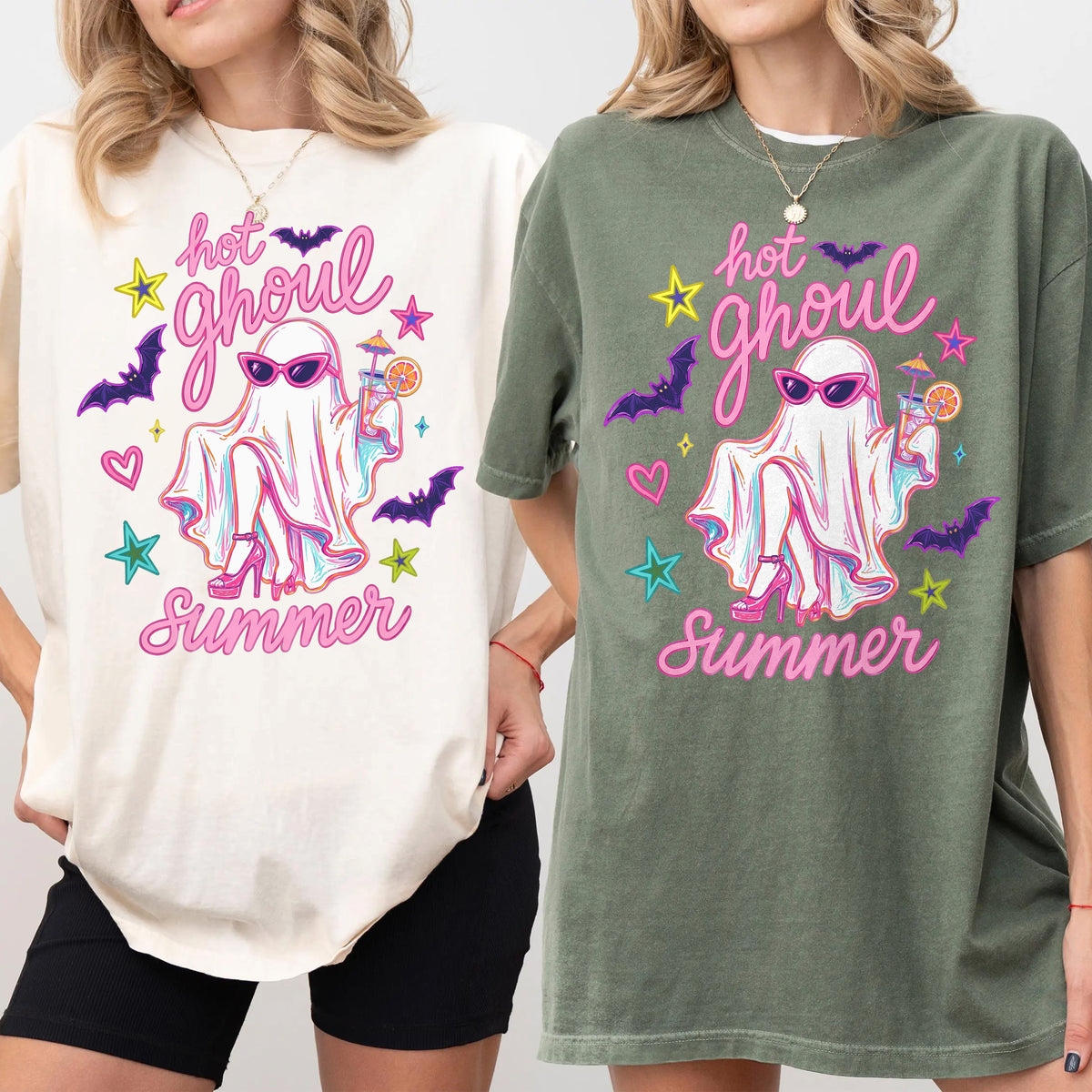 Hot Ghoul Summer Spooky - Funny Ghost Halloween Cocktail Comfort Shirt LM32 669557
