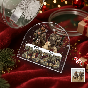 Custom Photo Duck Hunting Lovers Acrylic Snow Globe LM32 897245
