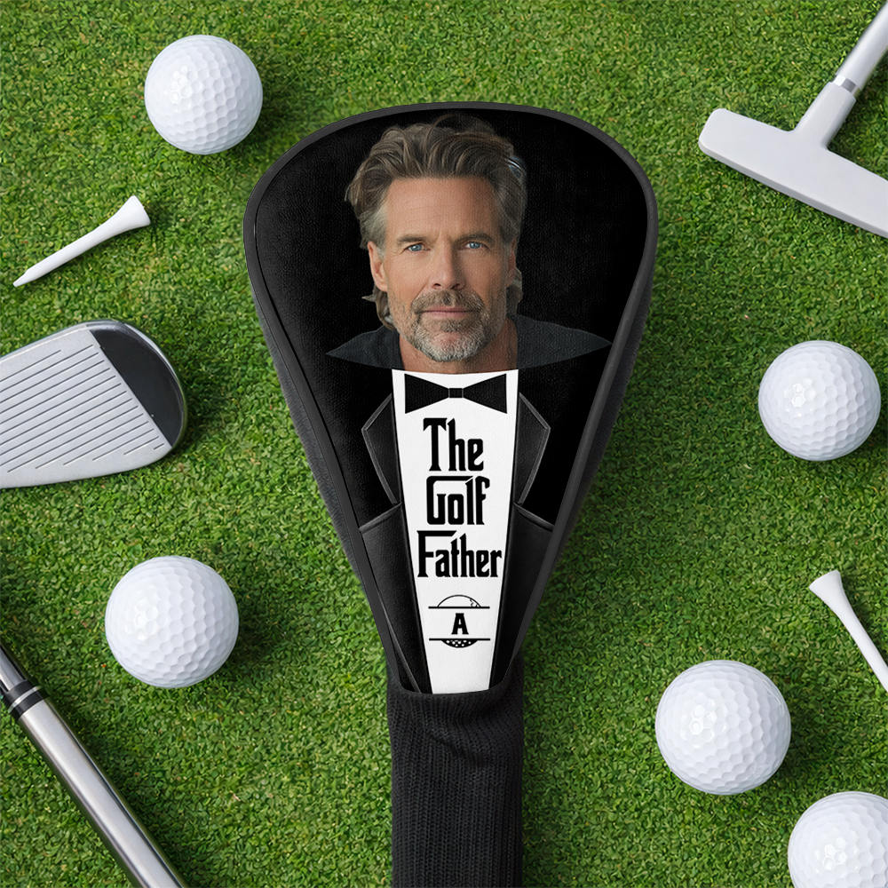 Custom Photo US Flag Golf Club Head Cover - Gift For Dad, Golf Lovers CH07 911386