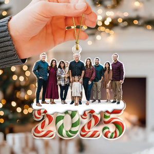Custom Photo Our Kind Of Merry Family Acrylic Ornament Gift For Christmas HO82 900064