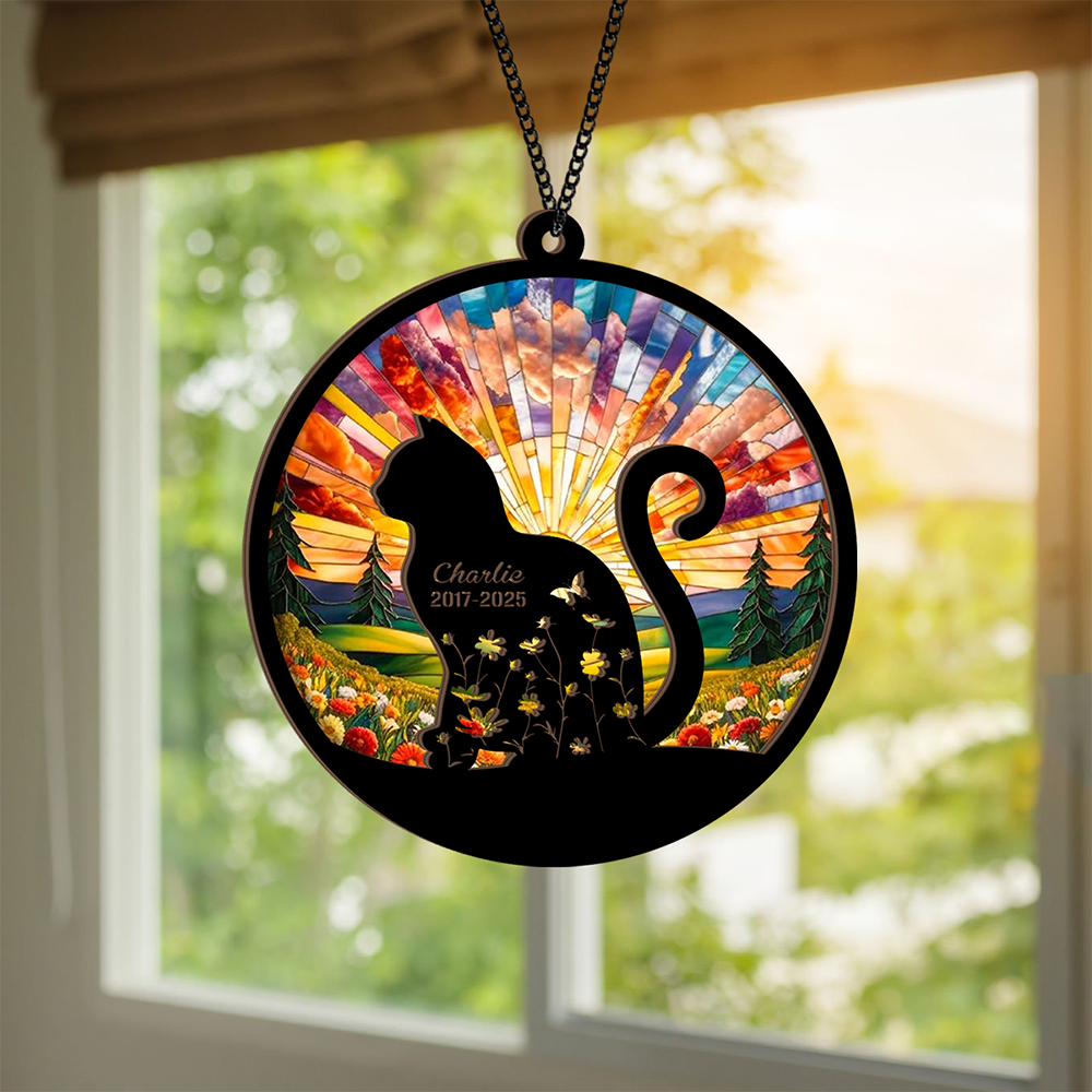 Custom Cat Memorial Suncatcher For Cat Lovers TH10 894309