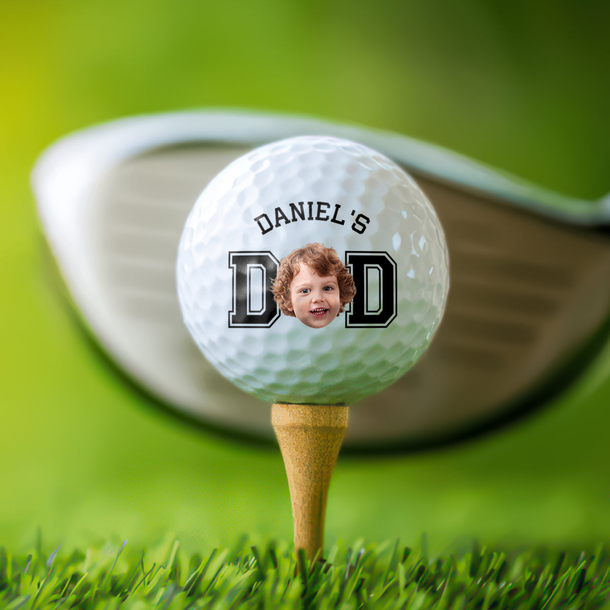 Custom Kid Photo Golf Ball Gift For Mom & Dad HA75 921338