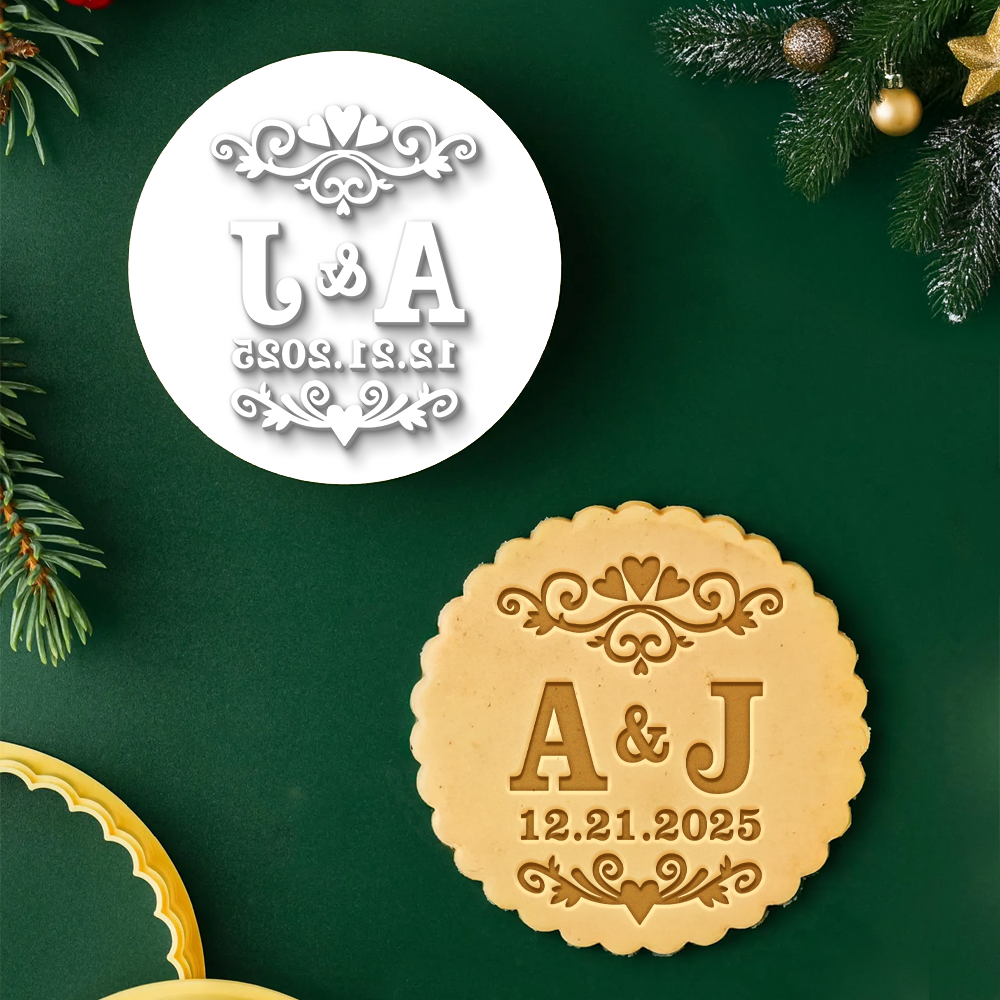 Personalized Name Letters Couple Cookie Stamp Gift For Wedding Anniversary, Couple, Wife, Husband HO82 900598