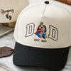 Custom Portrait Embroidered Dad Trucker Hat, Father's Day Gift For Dad LM32 669249