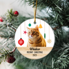 Custom Puppies Photo First Christmas Ceramic Ornament CH07 896812
