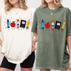Personalized Name Funny Teacher Life Crayon Apple Pencil Notebook Comfort Shirt LM32 669543