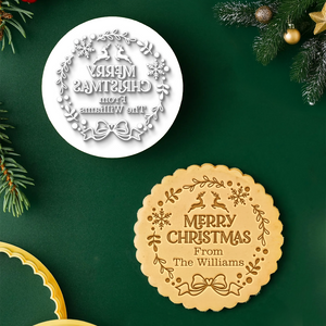 Custom Name Merry Christmas - Personalized Cookie Stamp Gift For Family CH07 899664