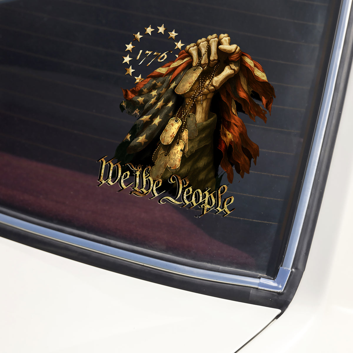 We The People - Bone Hand Decal Sticker HO82 900448