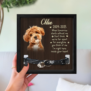 Custom Photo Goodbyes Are Not The End Memorial Square Collar Frame TH10 892719