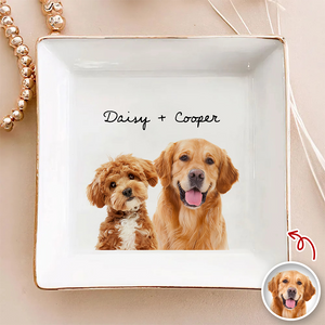 Custom Dog Cat Photo Jewelry Dish Gift for Pet Lovers HA75 898408