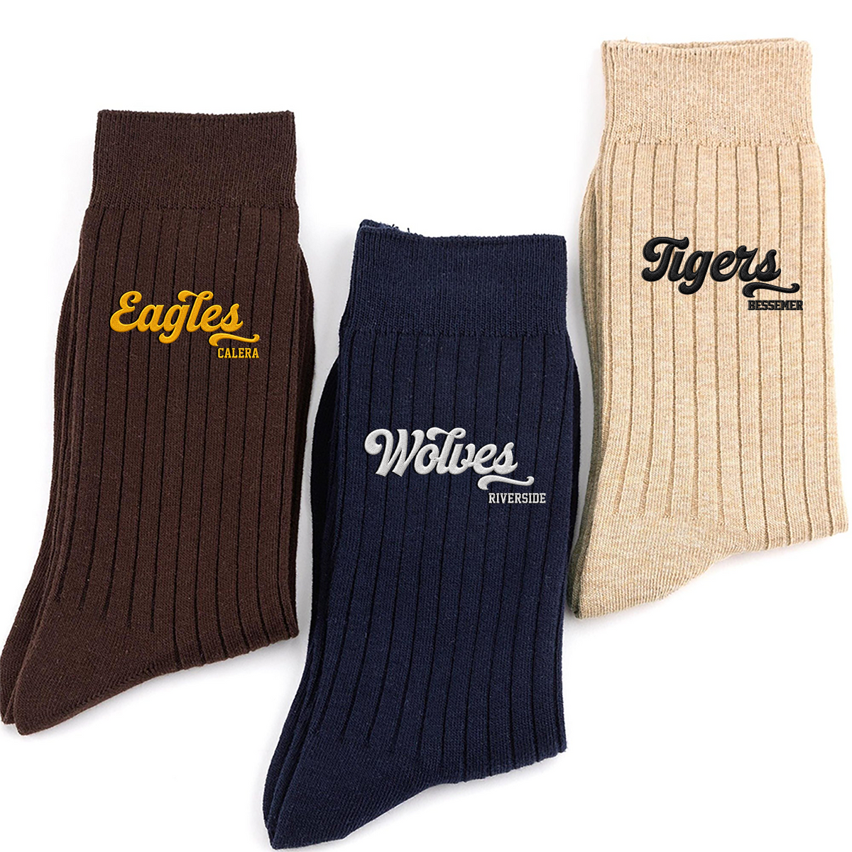 Personalized Mascot Embroidered Socks, Graduation Gift For Students LM32 669955