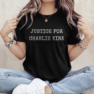 Justice For Charlie Kirk Dark Shirt HO82 65762