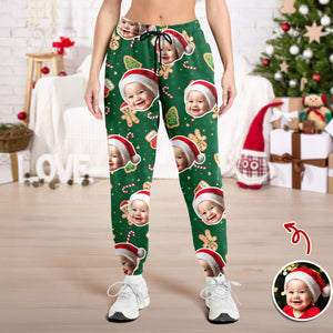 Custom Funny Family Face With Christmas Pattern Sweatpants HA75 892790