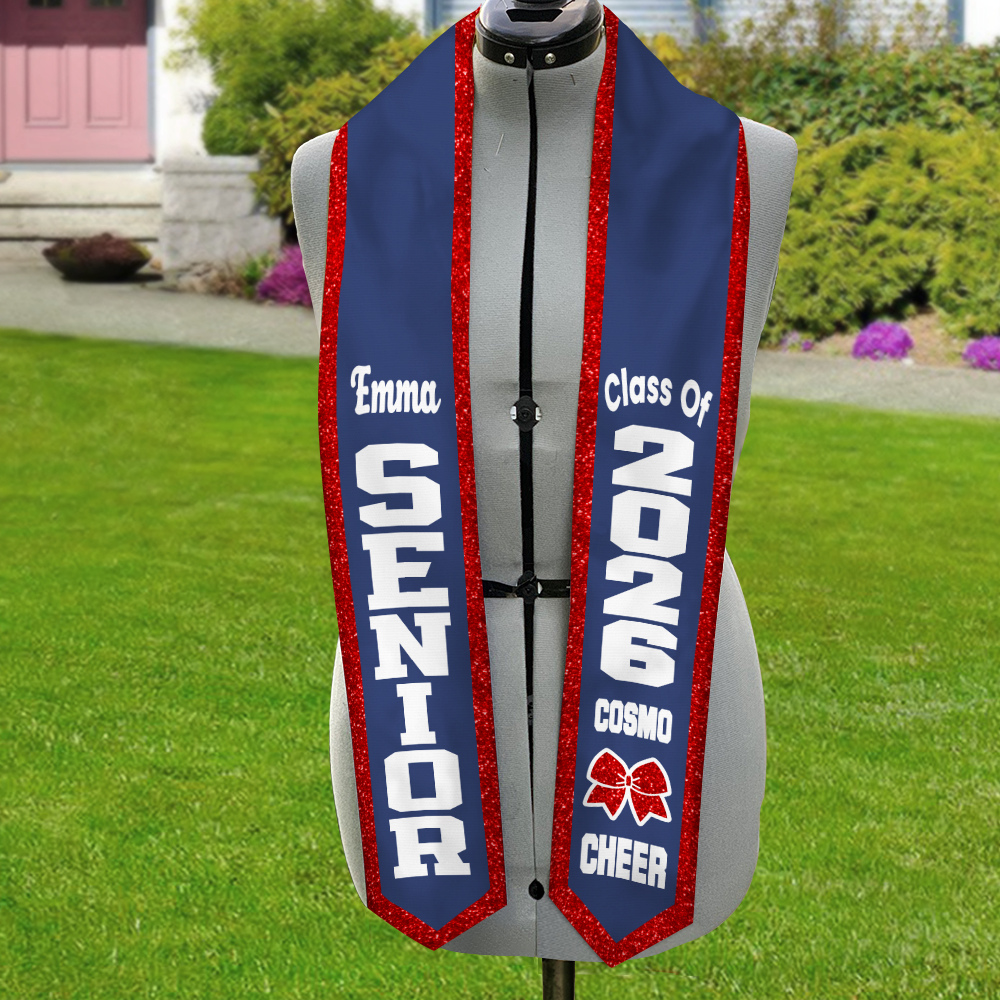 Personalized Senior Graduation Cheer Stole – Cheerleader Graduation Gift HA75 898884